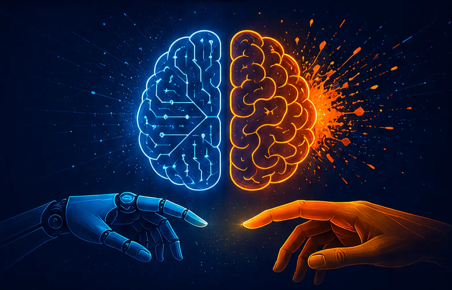AI vs human creativity comparison in digital content creation